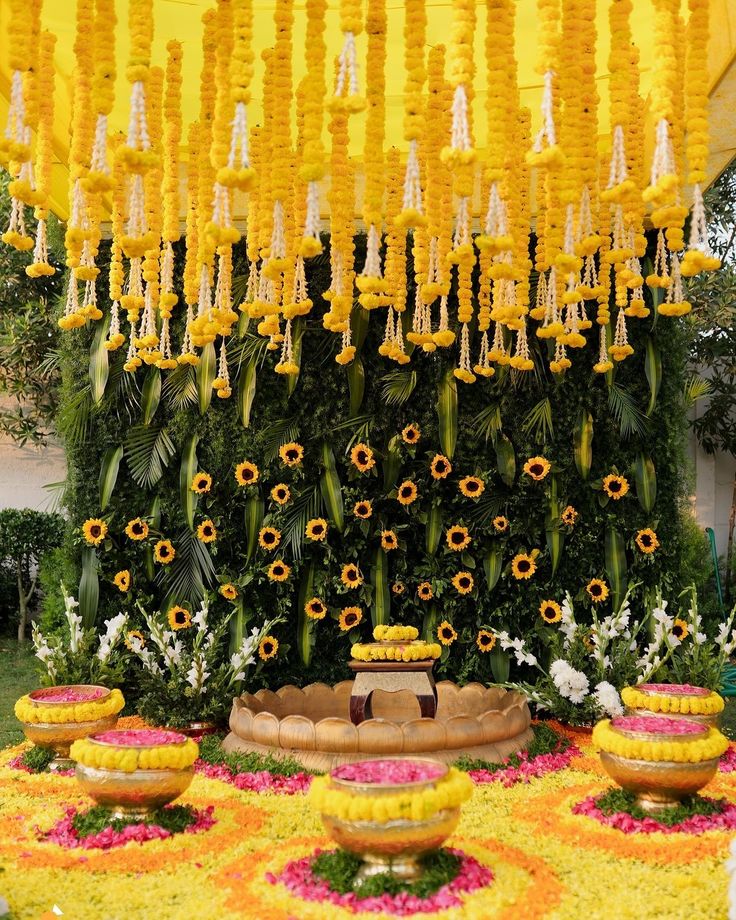 Haldi Ceremony Setup